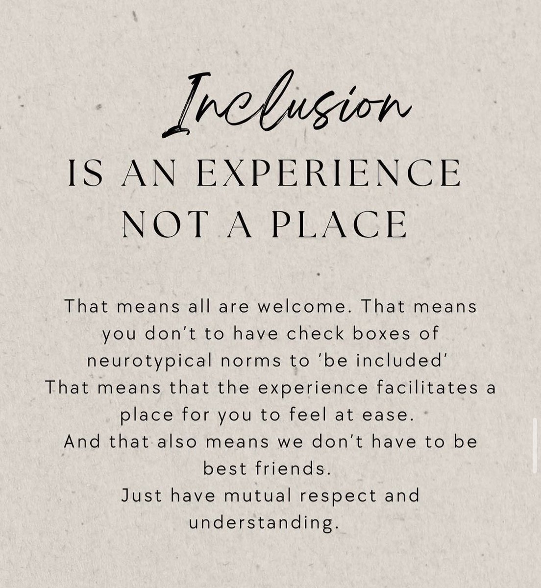 ALL means all 🫶🏼 #InclusionMatters