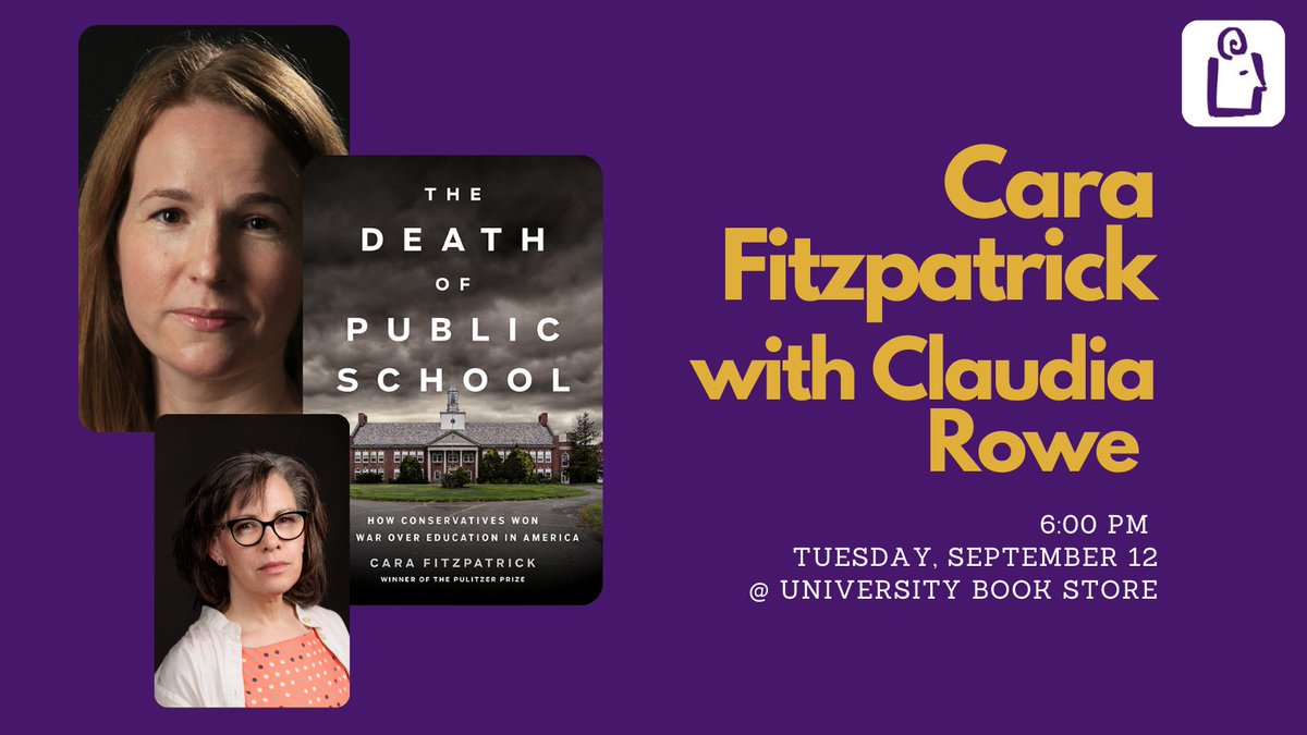 School is poised to become a private commodity rather than a resource for all. Can the U.S. public education system be saved?
Join us for a conversation with author @Fitz_ly and @RoweReport of @seattletimes.
Register: ubookstore.com/events?day=12&…