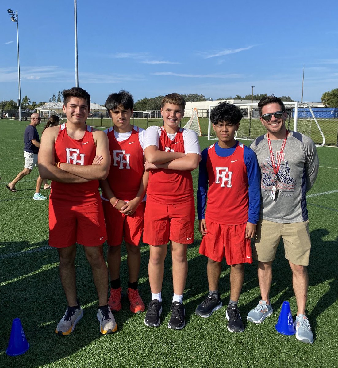 thefalcongrind's tweet photo. So much happening today. Cross country had their first meet and Ella placed 4th overall.  Our girls volleyball were victorious over SLAM.  Exciting day.  Work Hard play harder.  Great effort.  We even had a new member join our volleyball team. 😀@MichaelAronson2 @FHH_FalconFury https://t.co/Yga4SLfdWS