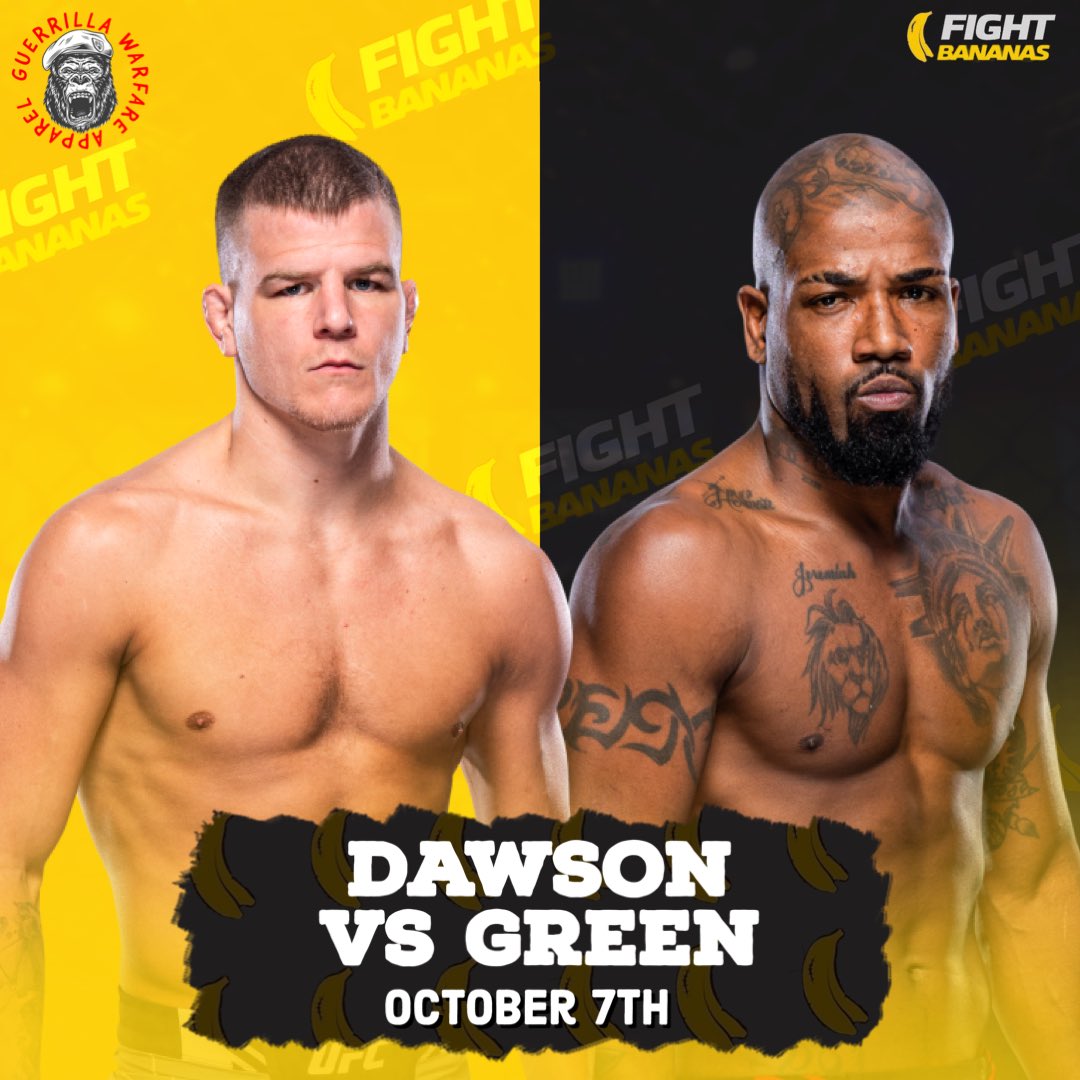 David Van Auken on X: "Breaking News 🚨 Grant Dawson is set for his first  UFC Main Event against Bobby Green on October 7th in Las Vegas per sources  https://t.co/EbaSes4HEa" / X