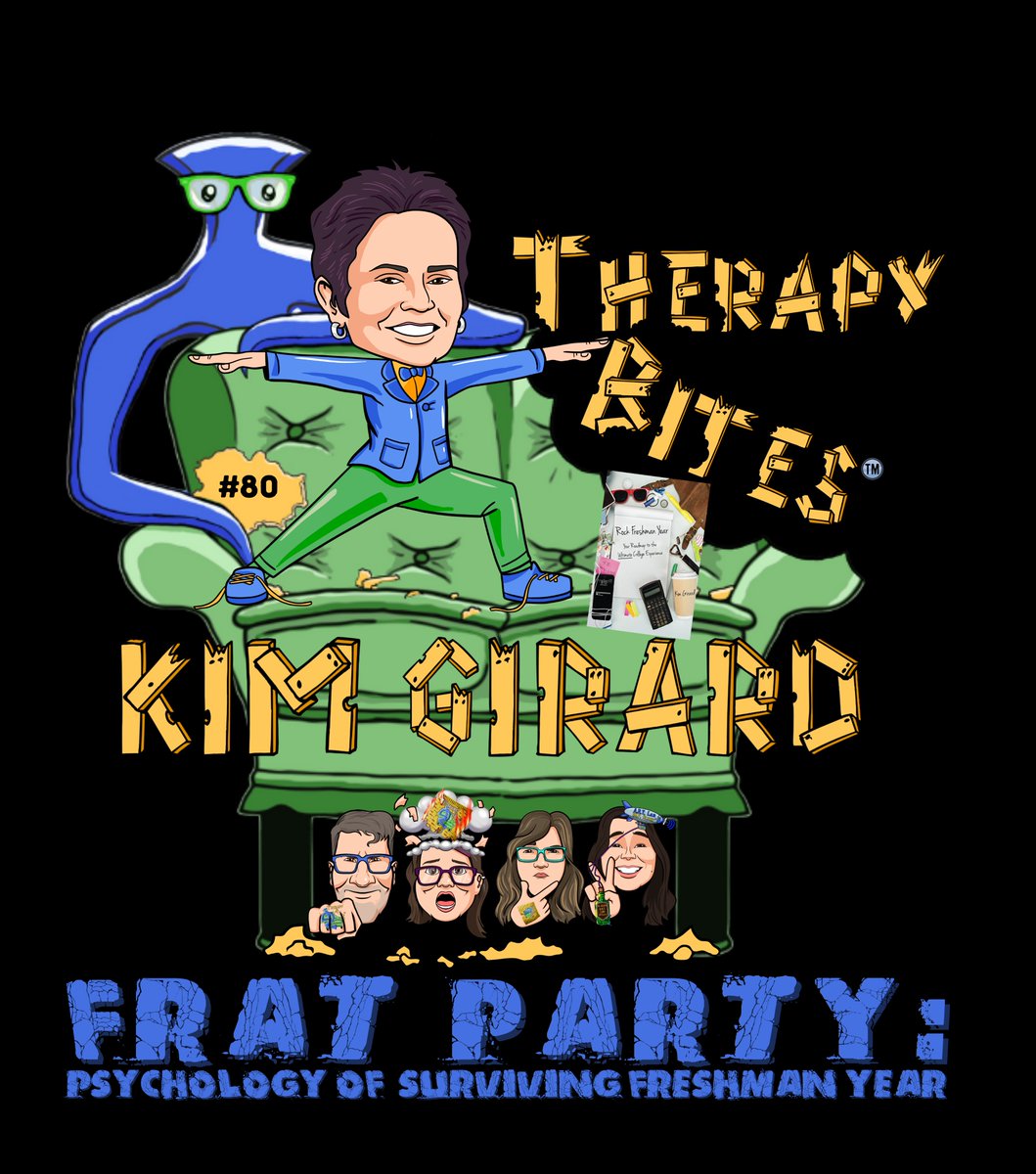 📚🎓 Ready to master the art of navigating college life and beyond? RELEASED TODAY:  E80. FRAT PARTY: Psychology of Surviving Freshman Year with <a href="/coachkimgirard/">Kim Girard</a>!

podcasts.apple.com/us/podcast/the…

$20 Super-Secret Code: vkbc wv9y 6vpy tfmc (therapybites.myshopify.com)

<a href="/Spotify/">Spotify</a> <a href="/GoodpodsHQ/">Goodpods</a>