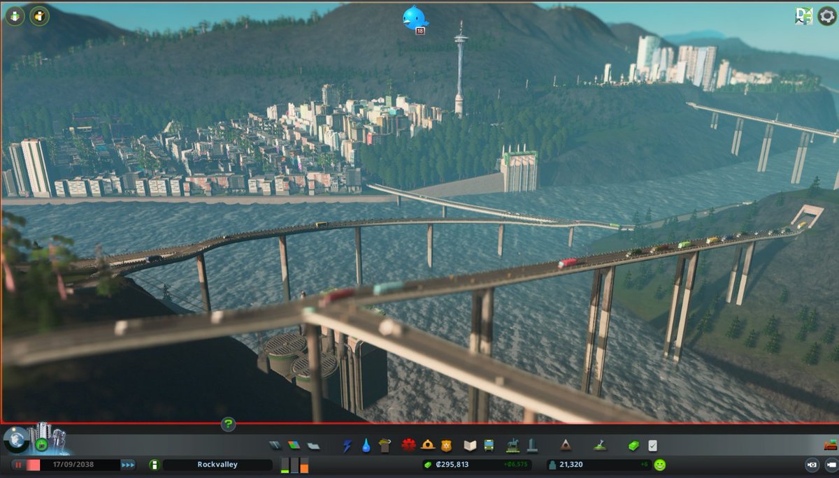 tabbyIynx's tweet photo. Built a pretty cool city in the mountains while I waited for Starfield to install, so it wasn't a total loss. https://t.co/oZ9uSCwPWu