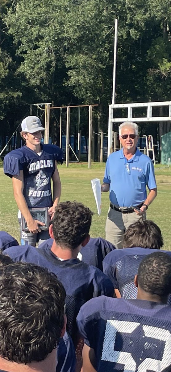 Big Congratulations to our QB1 George Grant for winning the Tallahassee Quarterback Club Offensive Player of the Week. @Maclayschool