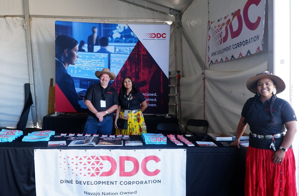 ddc_dine's tweet photo. We're all setup at The Navajo Nation Fair!! Join us in person throughout the week or follow us here for a dynamic week filled with Navajo culture and company insights. We can't wait to connect with you! #weareddc #navajonationfair #navajonation #missnavajo #windowrock https://t.co/WiaKpUq6PC