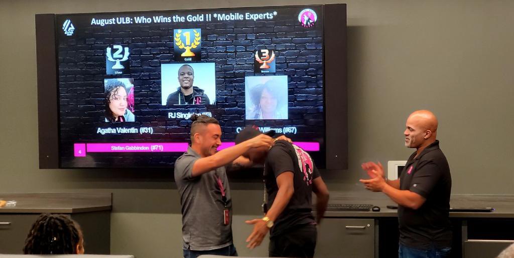 Had a great meeting today recognizing performance and focuses for the new month. Last month’s MVP passing the turn over chain to the new MVP! #WeAreVR #winning <a href="/golfmom_suzanna/">Suzanna</a> <a href="/BenjaminReam/">Ben Ream</a>