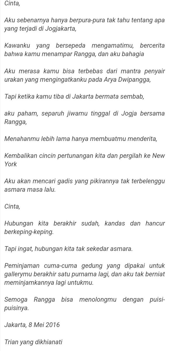 vitawuw's tweet photo. @WatchmenID jadi keinget soal surat cinta Trian 😭 https://t.co/QwAyzBFY8j