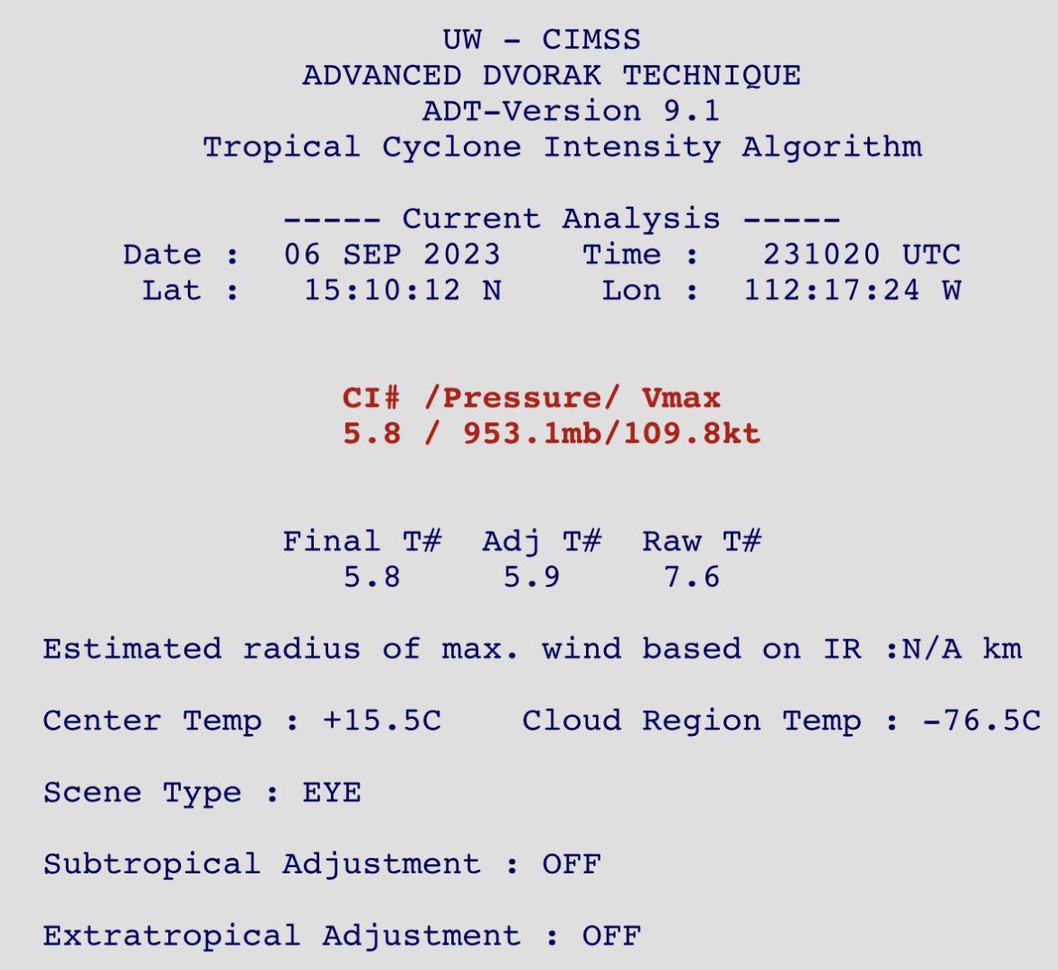 WillWeatherRVA's tweet image. EPAC: #Hurricane #Jova (#11E) is a monster. It has one of the thickest CMG rings I've ever seen in a tropical cyclone, and it is undoubtedly a Cat 5 by now. SSD manual Dvorak of T7.0 and @UWCIMSS ADT raw data-T of 7.6 supports that.