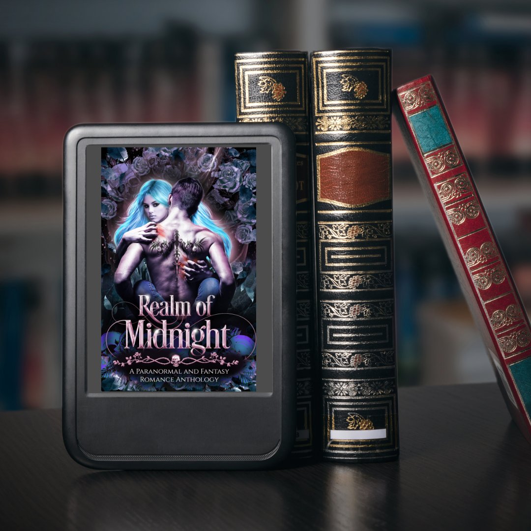 📚🔮Pre-Order now!🔮📚 Heart-stopping heroes. Alluring anti-heroes. 20+ fantasy and paranormal romances. ~ Realm of Midnight: A Paranormal and Fantasy Romance Anthology is NOW AVAILABLE on wide retailers! books2read.com/realmofmidnight #realmofmidnight #anthology #romanceanthology