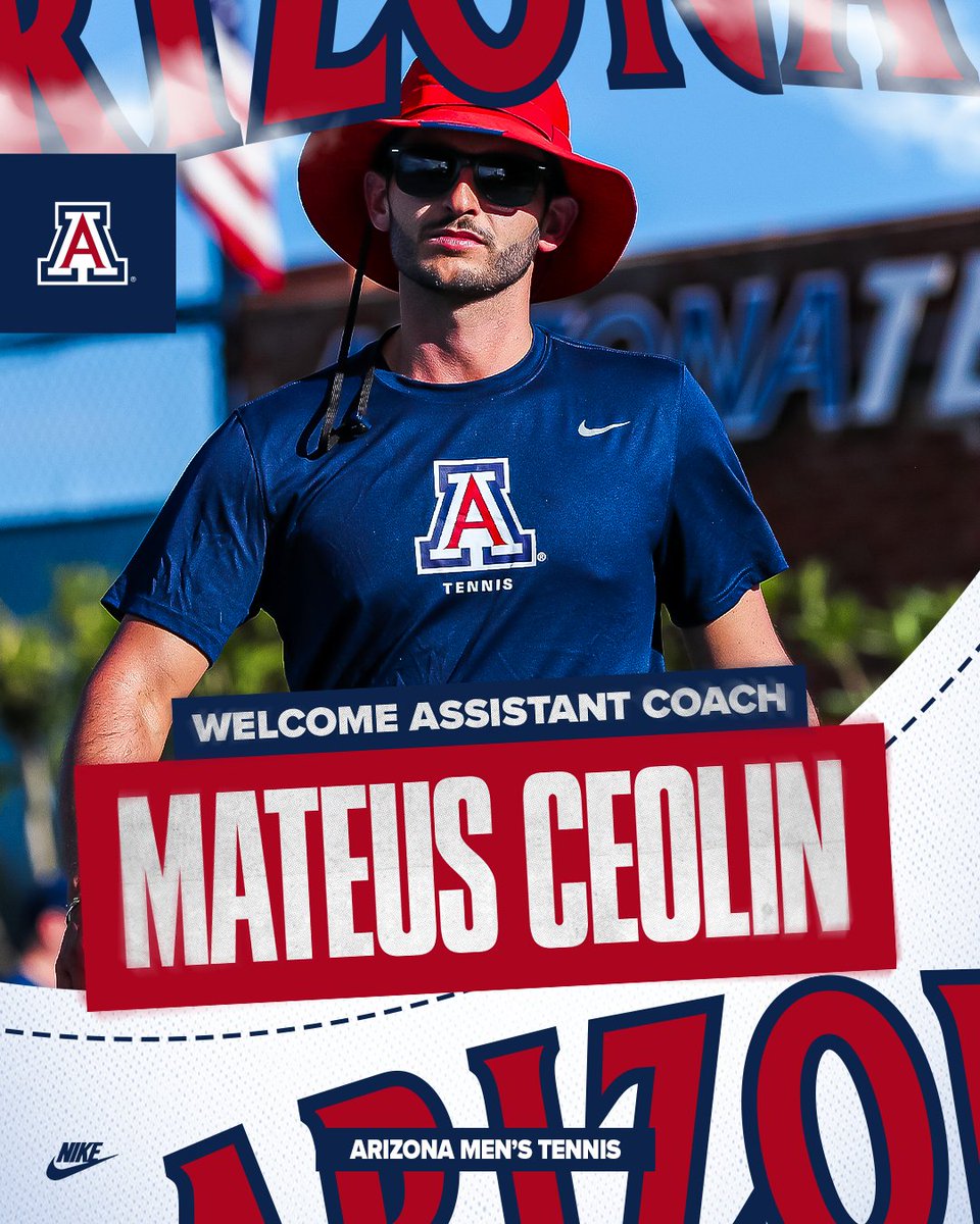 ArizonaMTennis's tweet image. Thrilled to announce @CoachCeolin as an assistant coach with our program!

📰 arizonawildcats.com/Ceolin

#BearDown x #ArizonaTennis