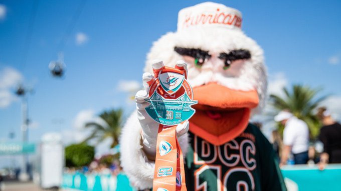 Join #MiamiHerbert in the Dolphins Challenge Cancer on February 24, 2024!  

Every year, the 'Cane community participates in <a href="/TackleCancer/">Dolphins Cancer Challenge</a> to raise funds for lifesaving cancer research at the <a href="/SylvesterCancer/">Sylvester Comprehensive Cancer Center</a>. 

Use code WeCanDCCXIV for free registration:dolphins.donordrive.com/team/6847