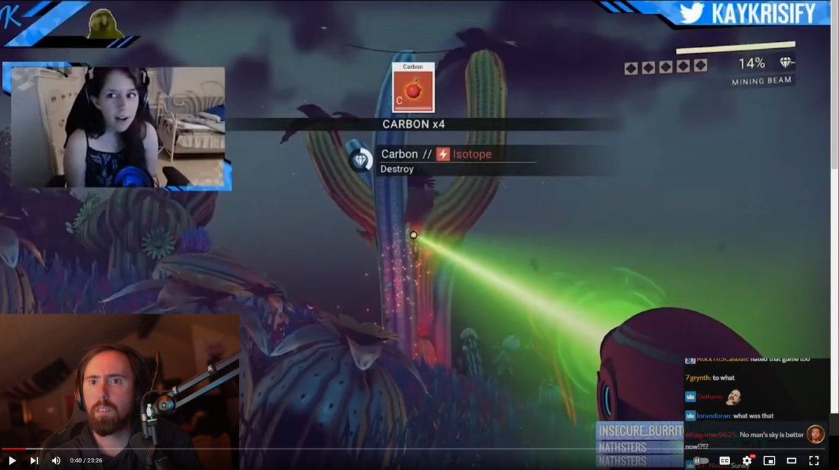 brucecoopertv's tweet photo. Holy shit!  I spotted @Kaykrisify in an Asmongold reacts video!! https://t.co/9FsUyjhHrx