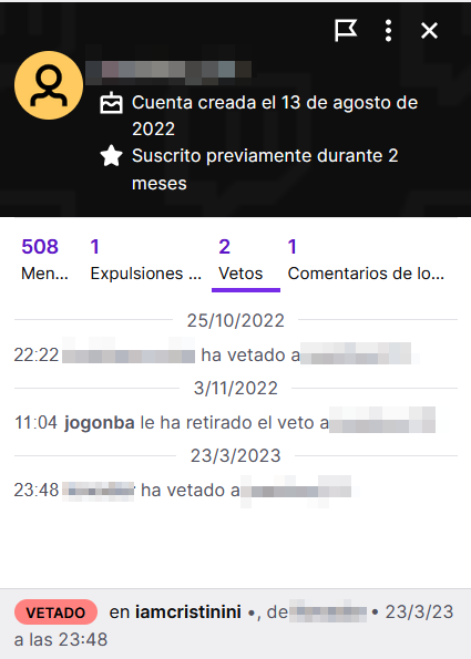 JoGonBa's tweet photo. Aunque Cristinini cree en las segundas oportunidades, y a veces las concedo según el criterio del que Cris se fía, de vez en cuando sale algún tonto que quiere dejarnos feos a los dos (conmigo lo tiene más fácil claro, que guapo nunca he sido) #Twitch #Moderatorsbemoderating https://t.co/9UIdvCHKAp
