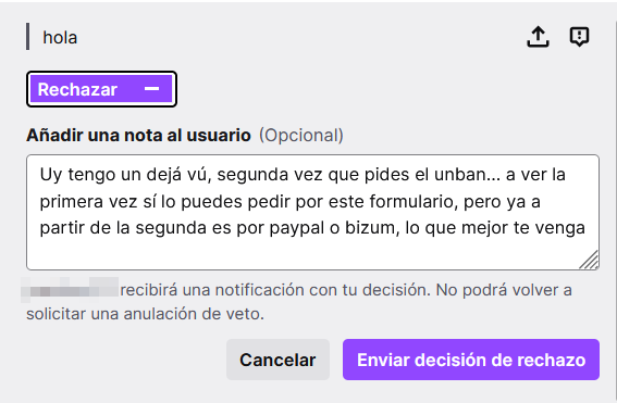 JoGonBa's tweet photo. Aunque Cristinini cree en las segundas oportunidades, y a veces las concedo según el criterio del que Cris se fía, de vez en cuando sale algún tonto que quiere dejarnos feos a los dos (conmigo lo tiene más fácil claro, que guapo nunca he sido) #Twitch #Moderatorsbemoderating https://t.co/9UIdvCHKAp
