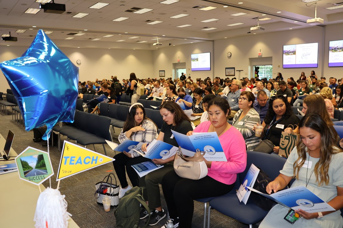 540 new Ventura County teachers are celebrating the start of their induction program this week at VCOE. It's the last step toward completing their credential and we're so happy they are dedicating their careers to serving local kids!