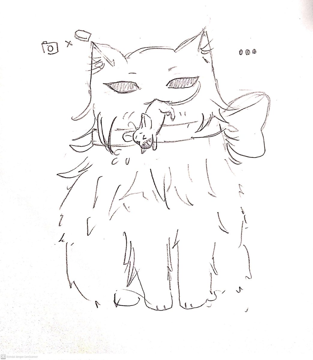aesopyon's tweet photo. [Joscarl📸⚰️Week - Day 3] 
Cat &amp; Mouse
#JosCarlWeek2k23 #JosCarl #写納 

Oh, it seems our floof friend found his new toy...or food. https://t.co/GxQOssIMIA