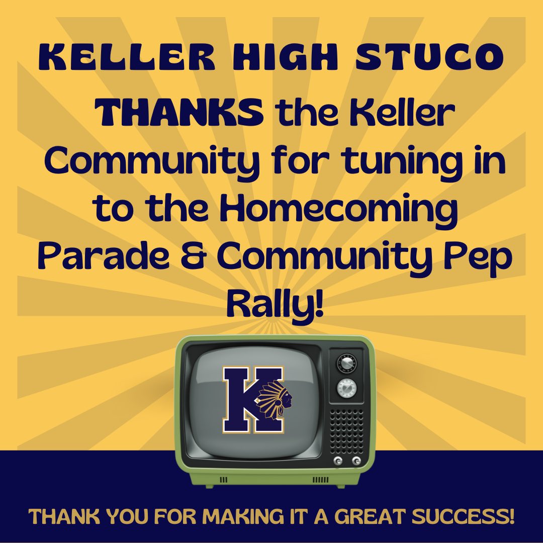 Thank you to the Keller Community for participating in and showing up for the HoCo parade. Thank you <a href="/khscheers/">KHS Cheer</a> for organizing the Community Pep Rally! Thank you to the <a href="/cityofkellertx/">City of Keller, TX</a>  and <a href="/KellerPolice/">Keller Police Dept</a> for helping us organize the parade and keeping us all safe!