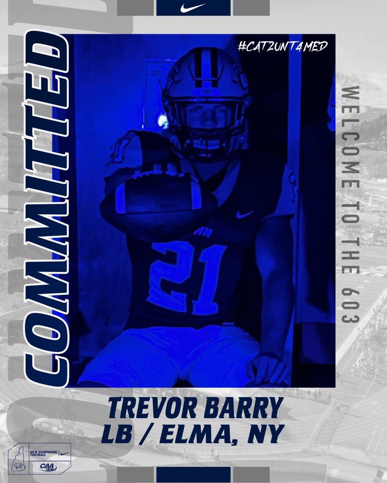 A lifelong dream becoming a reality, with that being said I will be committing my division 1 athletic and academic career to the university of New Hampshire. Thank you to @UNH_Football @IHS_ChiefsFB @_CoachG_ for all the help. starting a new chapter soon✍️ #lockedin #GoCats