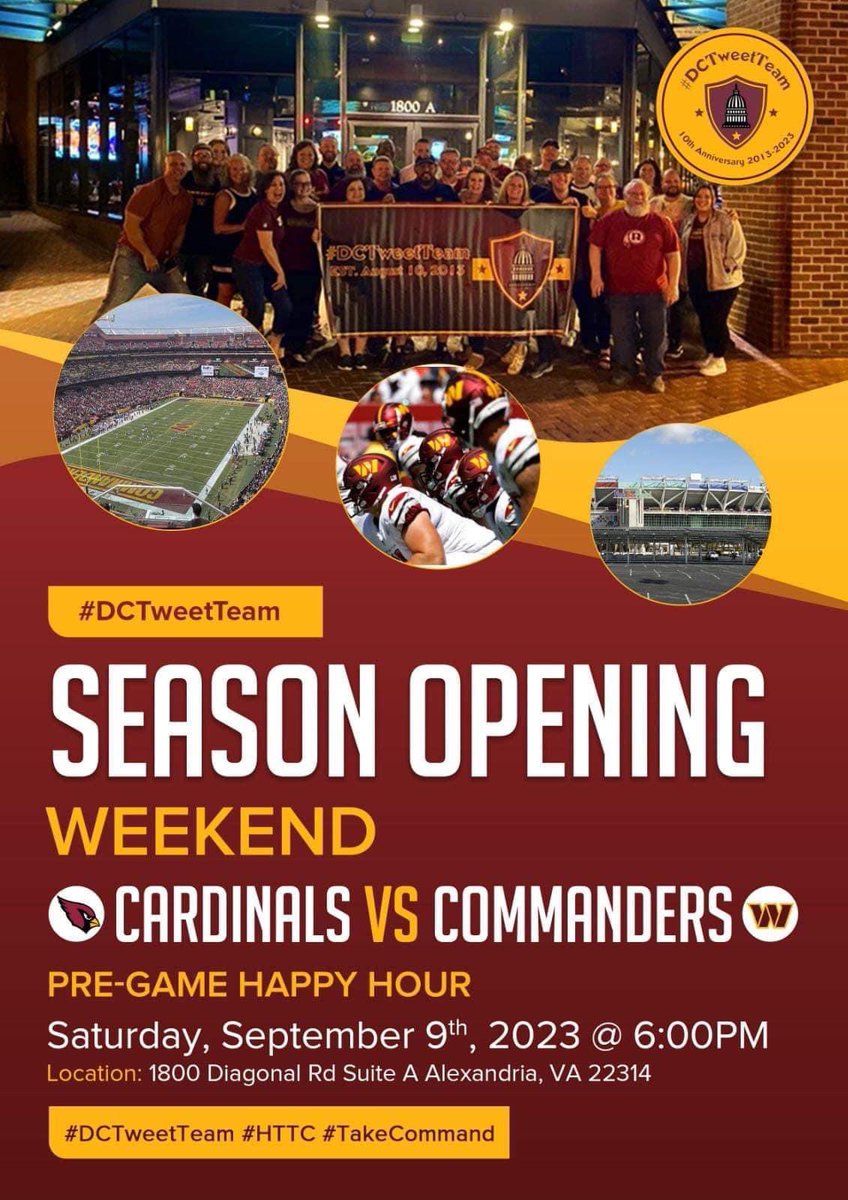 whosuzieq's tweet image. Hi @Theismann7 😊 Guess what’s this Saturday ? Our annual @DCTweetTeam1932 meet up at @THEISMANNS !! 🫶🏻 Any chance you might surprise us with your presence? My dad came from seattle and would love a chance to meet you! #DCTweetTeam #HTTC #takecommand