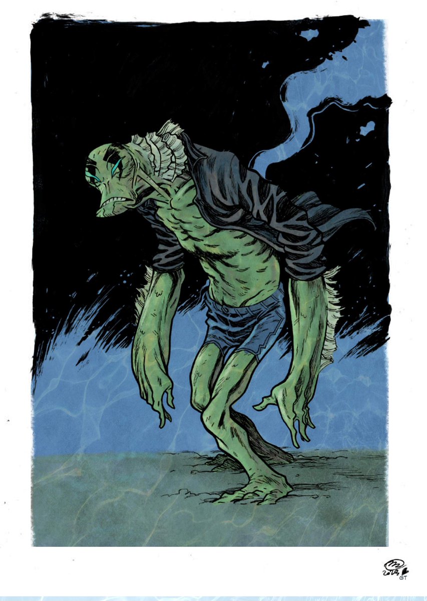 hellboybookclub's tweet photo. Check out this sweet “colorized” version of my Mark Laszlo commission by Gerry Turnbull #bookclubmember! #hellboybookclub #podcast #abesapien #mikemignola #marklaszlo #gerryturnbull https://t.co/jwIDx4eMne