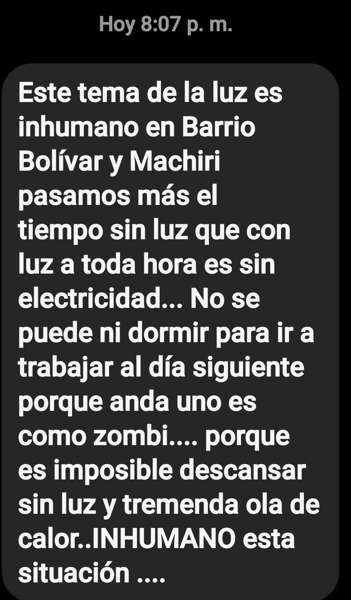 serviciosreport's tweet photo. #Reportes
#06DeSep
#Tachira
#ServicioElectrico
Los cortes eléctricos se están viviendo en el #Tachira de esta manera.
Algunos de los mensajes recibidos con sus testimonios #ReportanUsuarios
#QueSeSepa
@NicolasMaduro @ConMaduroMas_ @NestorLReverol @mppeevzla @CorpoelecInfo https://t.co/0zxKVaZjE3