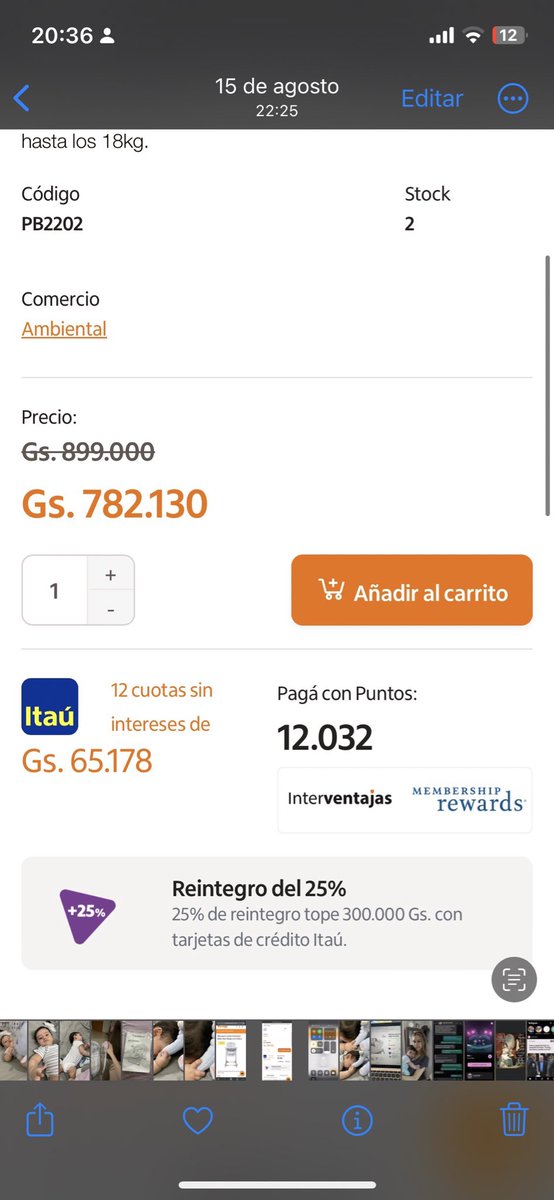 Nunca confíen en el reintegro de TIENDA NARANJA..
El 15 de agosto compre ya que tenía reintegro del 25% pero nunca me aplicaron la promo , al momento de reclamar me dicen que jamás hubo promo ese día siendo que yo realicé todo print de pantalla en el momento de la compra