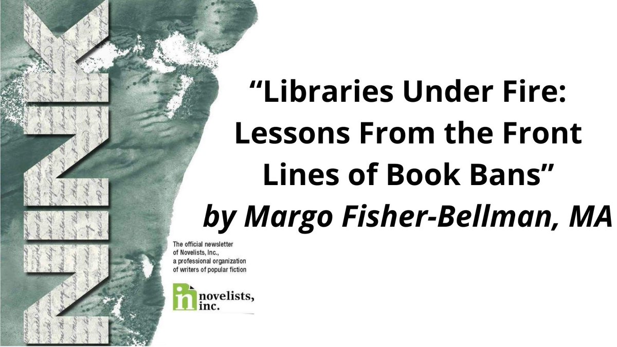 Here is the latest from the #NINC blog! “Libraries Under Fire: Lessons From the Front Lines of Book Bans” by Margo Fisher-Bellman, MA
ninc.com/nink-libraries…

#NinkKnowledge #writerslife #author #NINCauthor #NINC2023ELEVATE #writing #amwriting #writingcommunity #businessofwriting