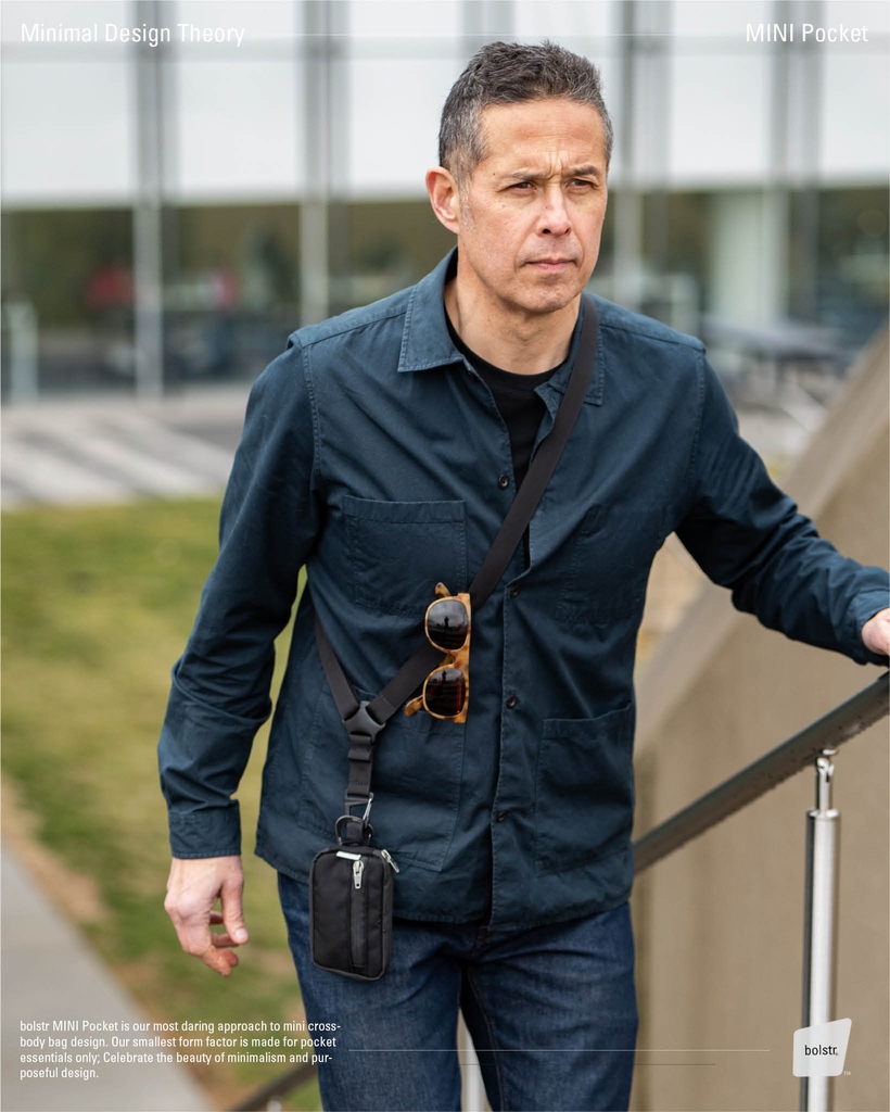 "Less is More" - Elegance in Simplicity

Our smallest form factor with a clever way to carry sunglasses and keys via our patent pending single-point strap.

Minimalism and purposeful design.

bolstr.xyz/collections/bo…

#lessismore #crossbodybag #hit #productdesign #minimalstyle