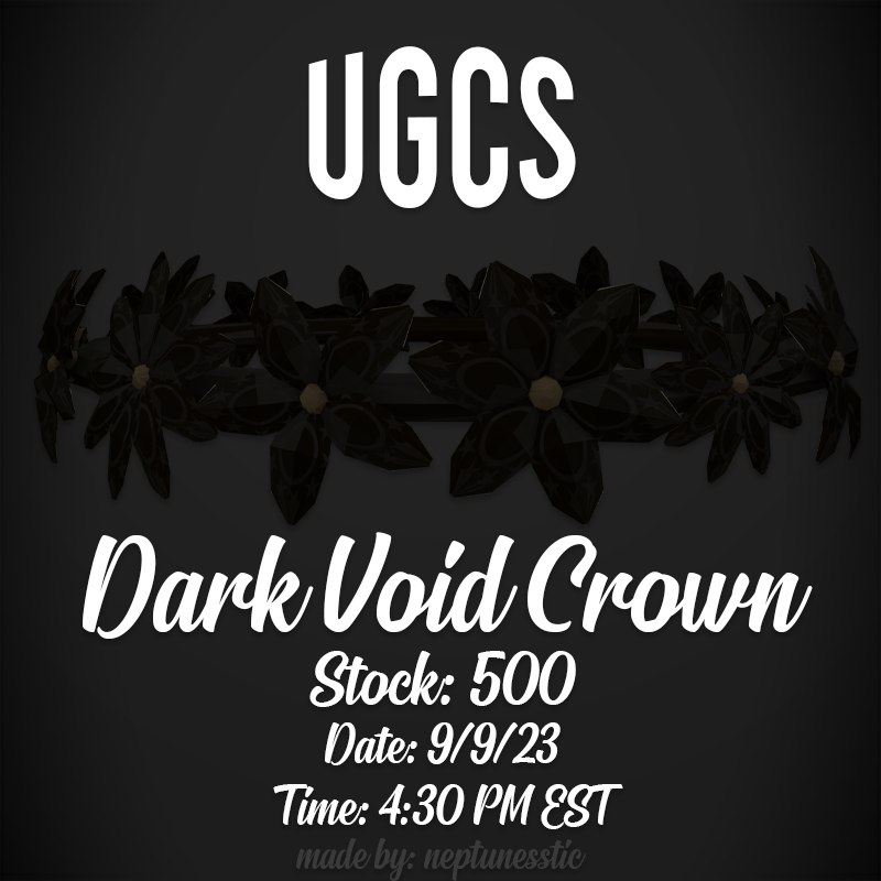 UGCSrbx's tweet image. New in-game FREE UGC limited dropping soon!

⏰Release: 9/9/23  4:30 PM EST
📷Request: Join group &amp;amp; game to obtain it!
🎮Group: roblox.com/groups/32033904
🤖Discord: discord.gg/ugcs &amp;amp; discord.gg/auahi