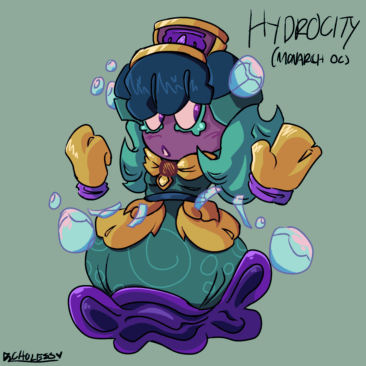 Hi fever demons community….  Yall remember that  monarch oc Hydrocity….  Do yall like emmm  #fnfever #feverdemons