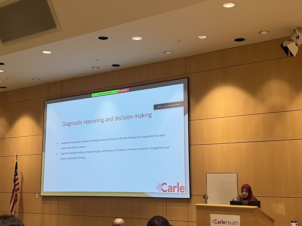 Great presentation at Annual Clinical Vignette @Carle_org of a complex clinical case by @YousraKhalid24 
#amyloidosis #CardioTwitter @WomenAs1 #womeninecho