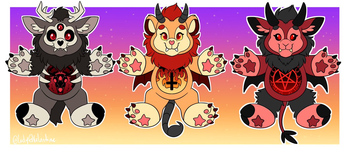 Re-upload with proper titles 💖 Deer man cryptid, Manticore and Jersey Devil ❤️❤️

<a href="/mcmadmissile/">Big Nipper</a> keep up the amazing work! I hope to see more cryptids added to your campaign! ^^