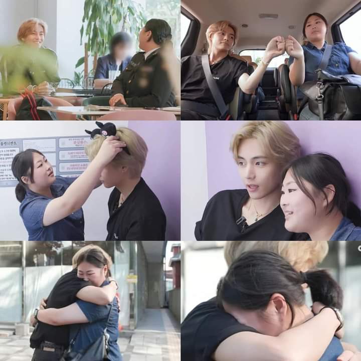 Kim_Sun24's tweet photo. not Enhypen related but I'am very attached to these photos of V with his fan🫶

"This photo maybe simple but have a lot of meanings🦋"

#BTSV https://t.co/VEW4Pm2k2L