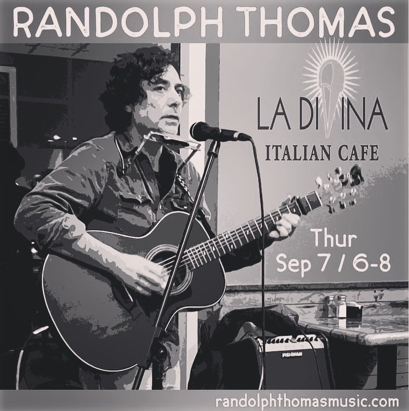 LSU Professor Randolph Thomas will be playing his all original music at La Divina in Baton Rouge on Thursday, Sept. 7 from 6-8 pm.

Randolph is the author of a short story collection, Dispensations, and a collection of poems, The Deepest Rooms. Come out and show your support! 🎶