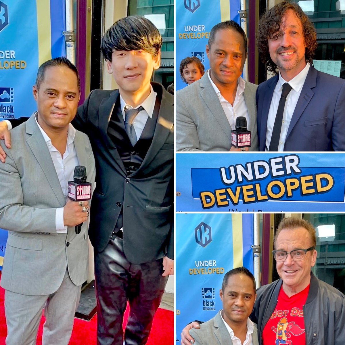 TyroneTann's tweet photo. Had a #BlessedFun time last night, covering the S.A.G. Approved World Premiere, of the New Series; #UnderDeveloped, Which Stars; @bametcalf, @TINBand, @TomArnold, & So many more #AwesomeTalents, which Debuts on @Tubi this #FriSept8th! #CheckItOut! https://t.co/DbcOx3EdcF https://t.co/BU35VbmKdh