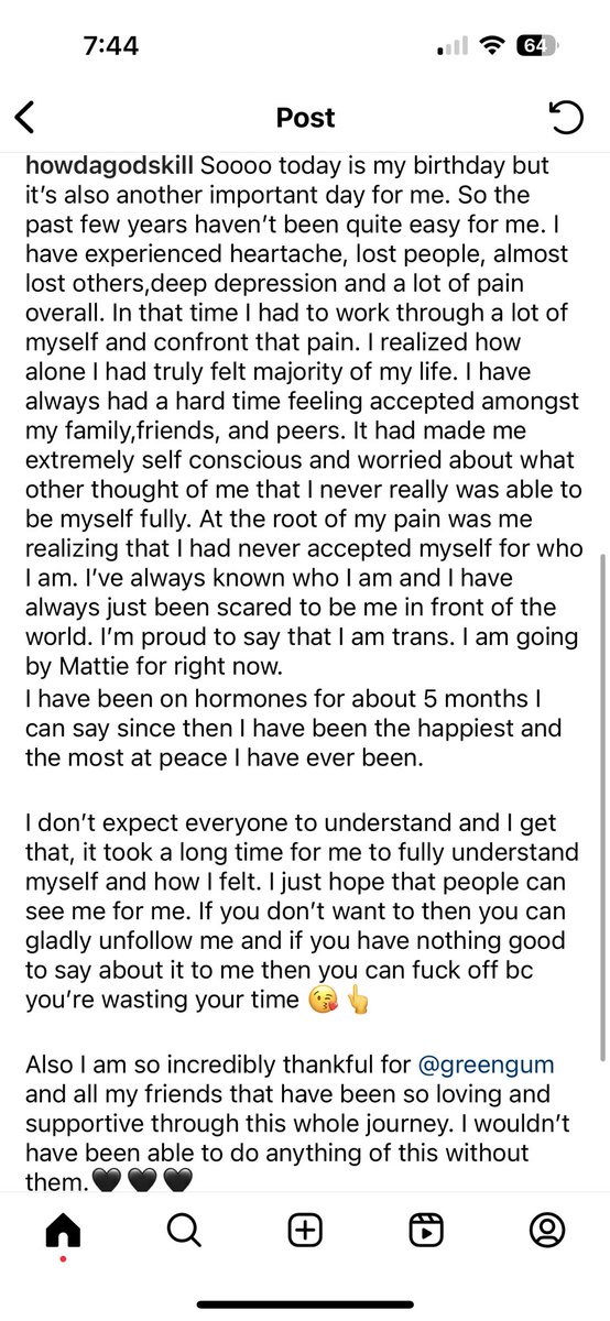 sexymeatbag's tweet photo. Hey Twitter I’m trans. There’s only like 30 of you that follow me but I’m gonna use this maybe more who knows. https://t.co/gd1ocV7hmU