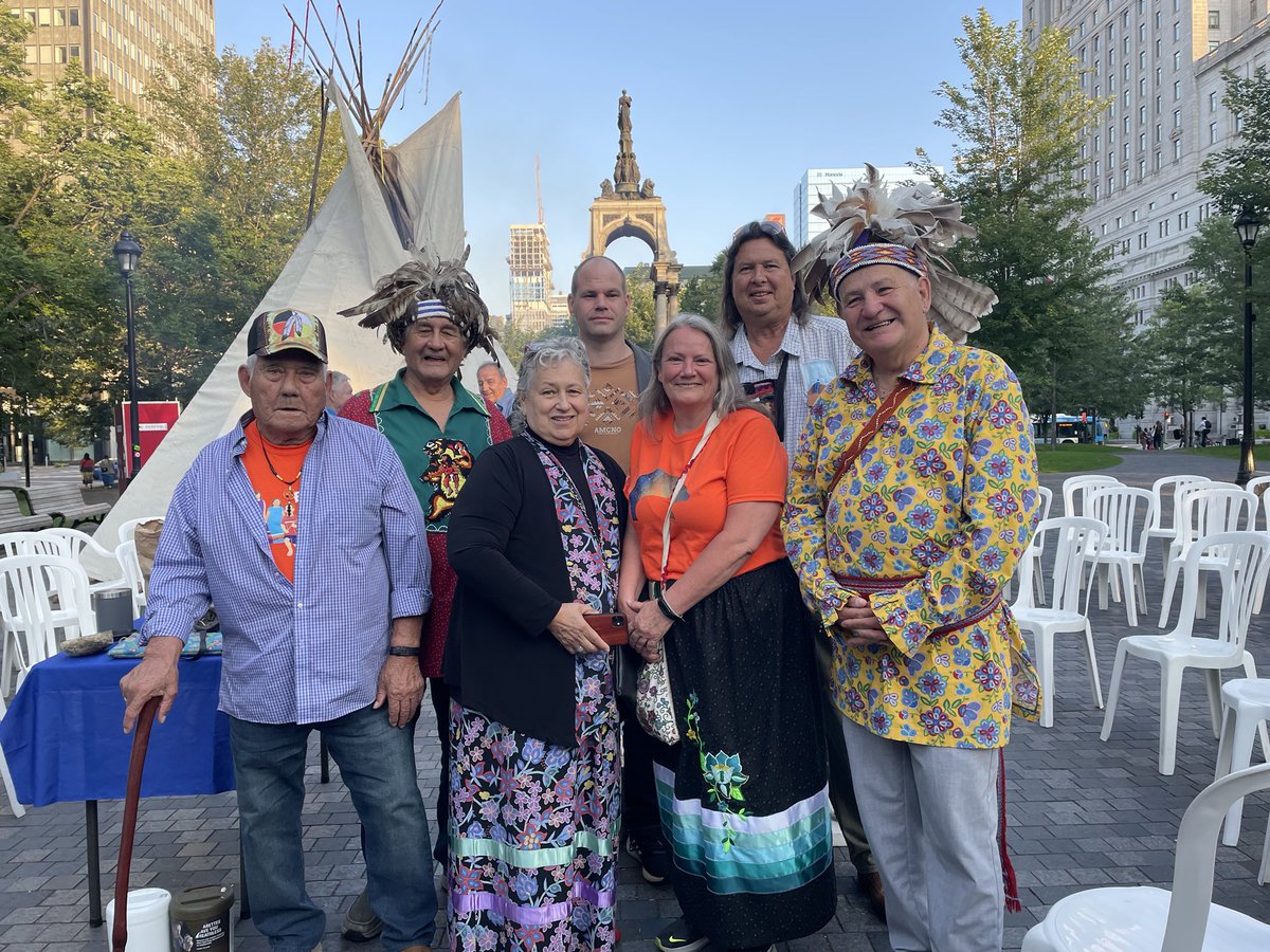 kahnasatake's tweet image. Sunrise Ceremony this morning. Sacred Fire was lit for 5th National Gathering on Missing Children and Unmarked Burials.