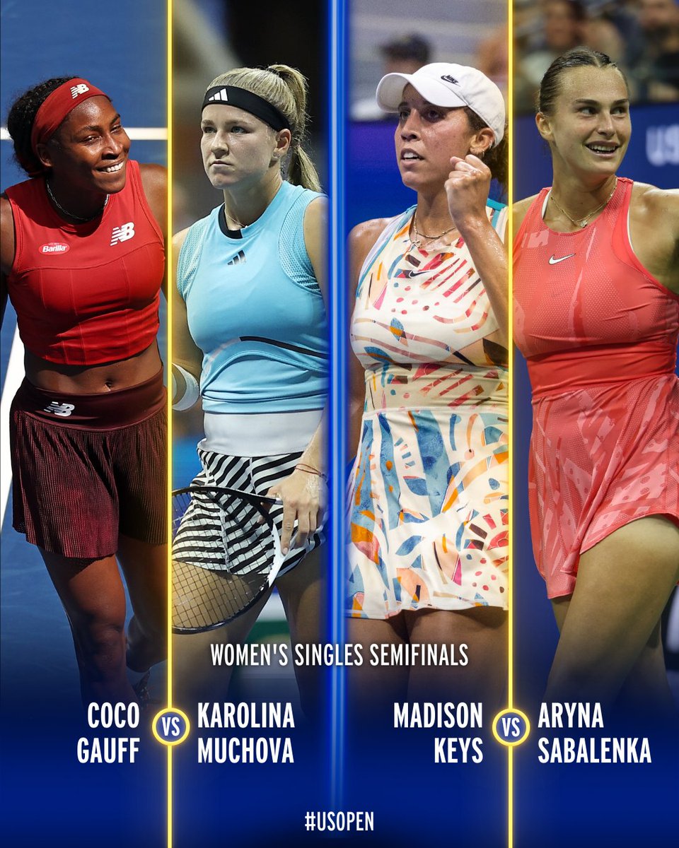 usopen's tweet photo. Thursday is set!

Who's playing on Saturday? https://t.co/bJvOxkvgIu