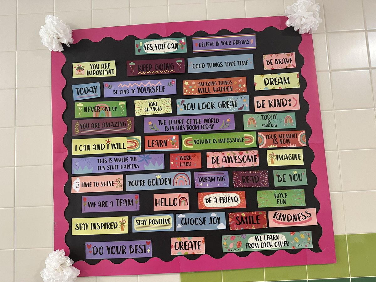 Affirmation bulletin board Yes, you can! <a href="/ButterflyRidge1/">Butterfly Ridge Elementary School</a>