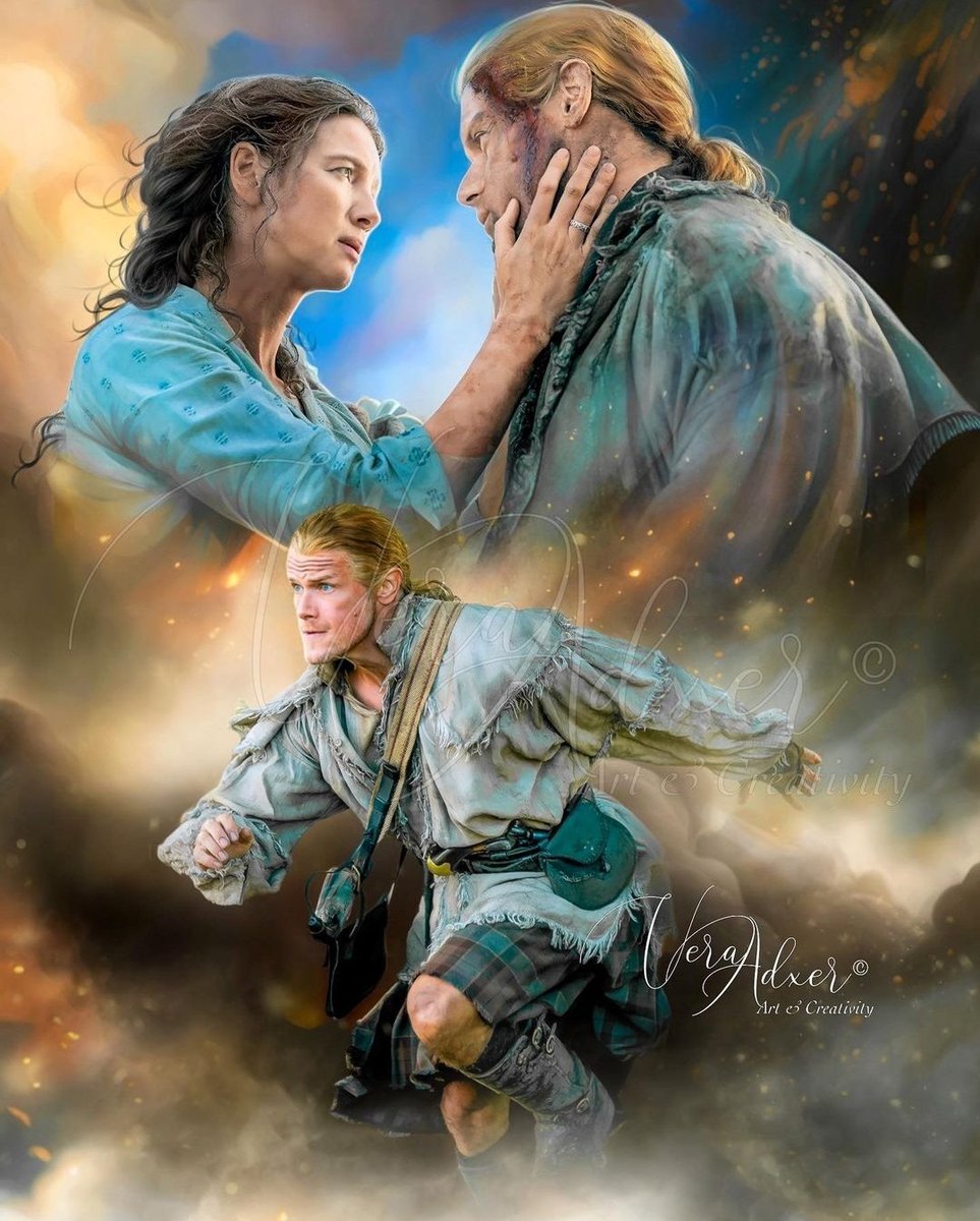 Digital Art by @VeraAdxer_Art 🤗🤗 #JamieAndClaire #Outlander