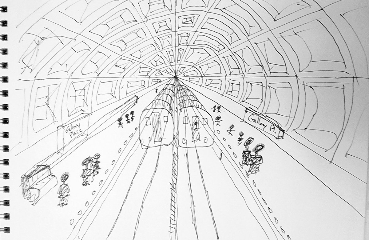 23/ #doorsclosing #dcmetro #architecture #sketch