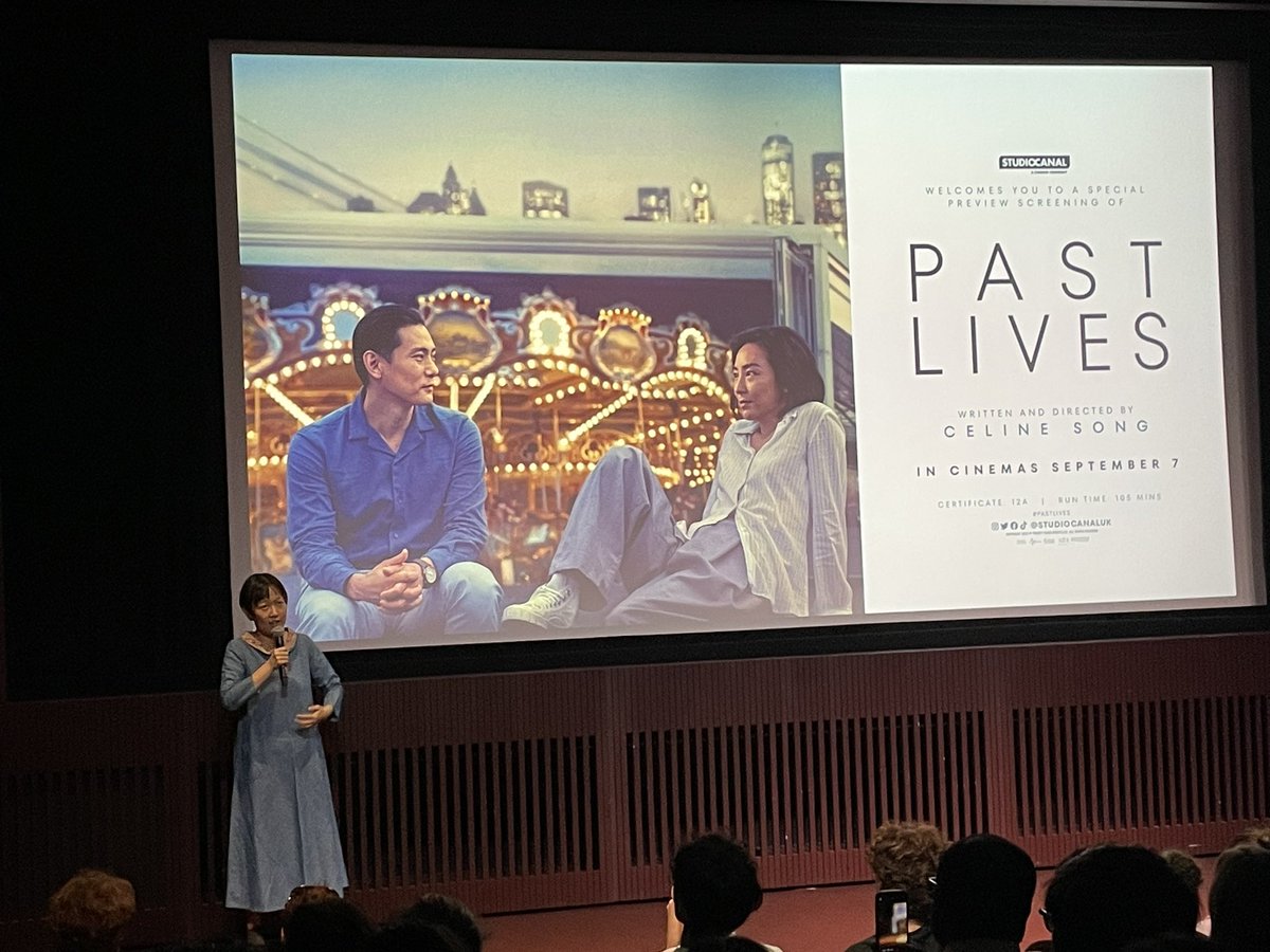 Thank you @wearemilktea @cheevil @VickiLiuBrown for getting me on the guest list for @StudiocanalUK screening of #CelineSong ‘s beautiful film #PastLives. Haunting & painful but also beautiful & honest. Big messy emotions cuz that’s true life. Go see this film. Bring tissues ❤️❤️
