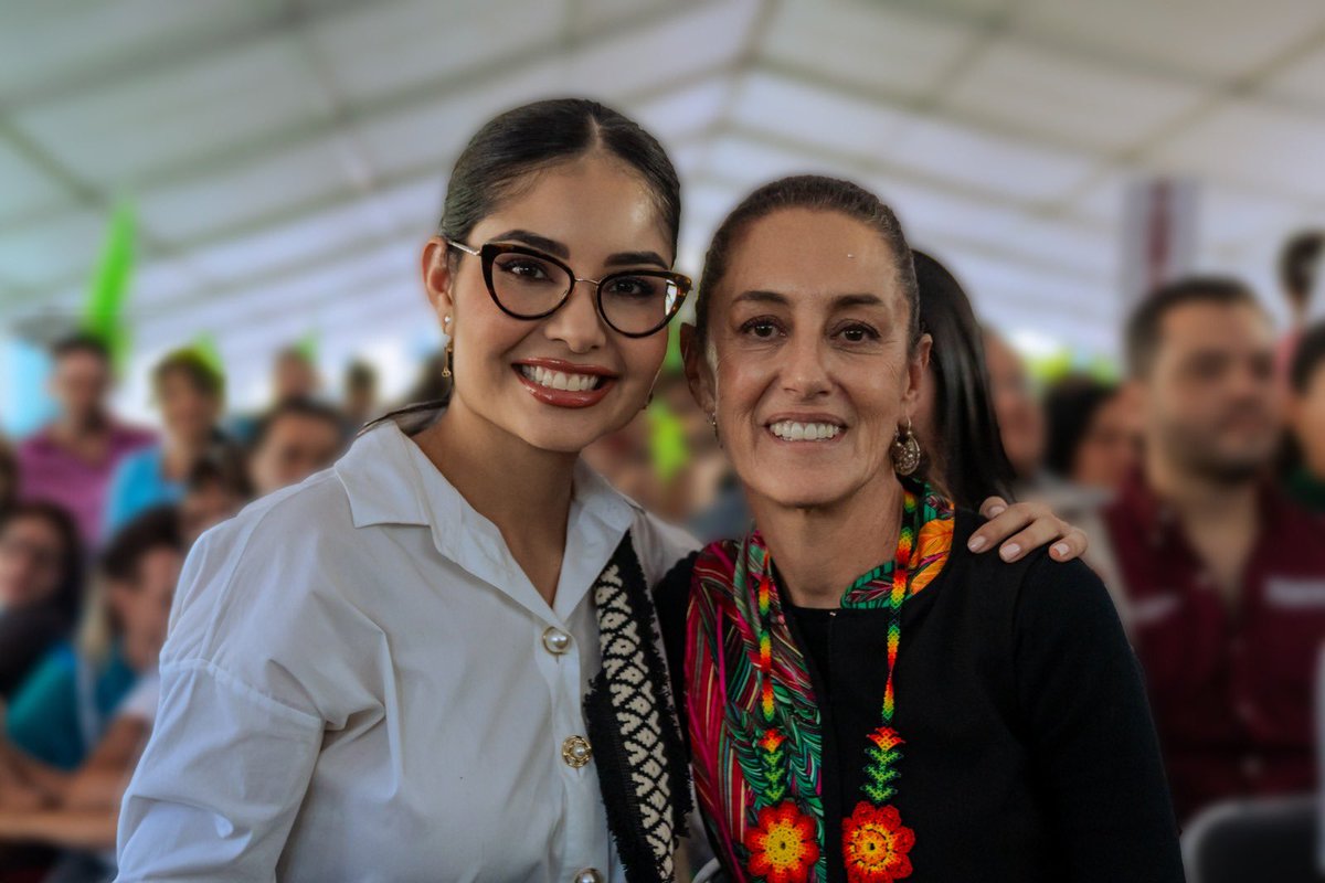 GeraldinePonceM's tweet photo. Es oficial: tendremos a la primera mujer al mando de este país, la doctora @Claudiashein 🥹🇲🇽

Este es un día histórico para todas nosotras porque ahora sí, rompimos el techo de cristal y nada es imposible 💜

¡México sigue adelante con el proyecto transformador de nuestro Presidente @lopezobrador_!