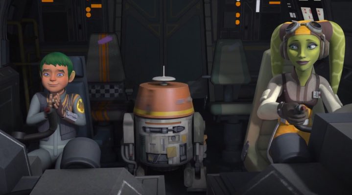 AndrewKelso's tweet photo. Knowing Hera’s piloting skills and the incompetence of the New Republic, I can’t think of a safer seat for Jacen than right next to his mother. #Ahsoka #HeraSyndulla #JacenSyndulla https://t.co/Zf9izEWH15