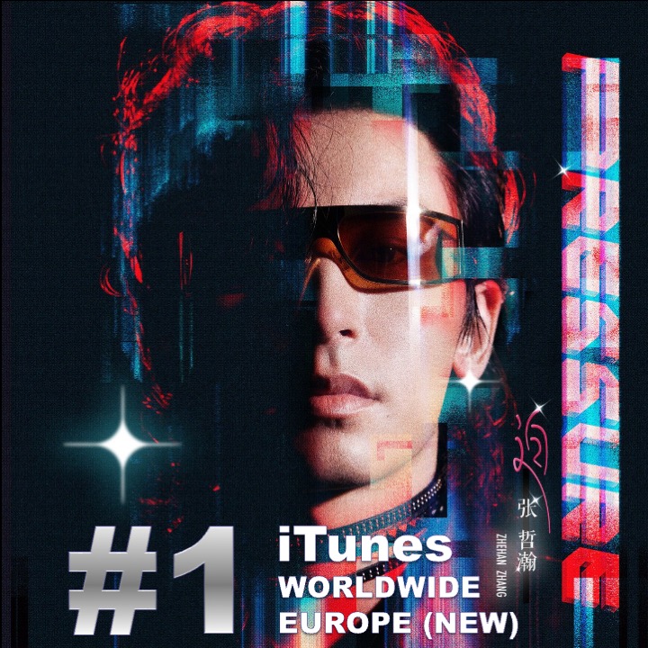 WORLDMUSICAWARD's tweet photo. Chinese singing sensation, #ZhangZhehan, rockets to Number #1 on the Worldwide iTunes Song chart with his new Pop Rock bop #Pressure, up 43 spots, and debuts at #1 on the European iTunes Song chart! 💪🇨🇳👨‍🎤🚀🥇🌎🎵🎶📈➕💥🥇🌍🎵💙 
🎥https://t.co/VacVe3v8CS https://t.co/QpII1zUZ2N