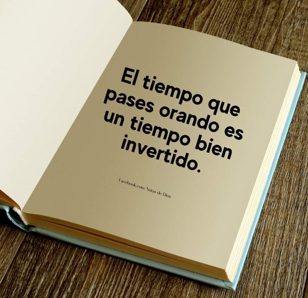 El que ora nunca pierde el tiempo.
#iglesiabendicion
