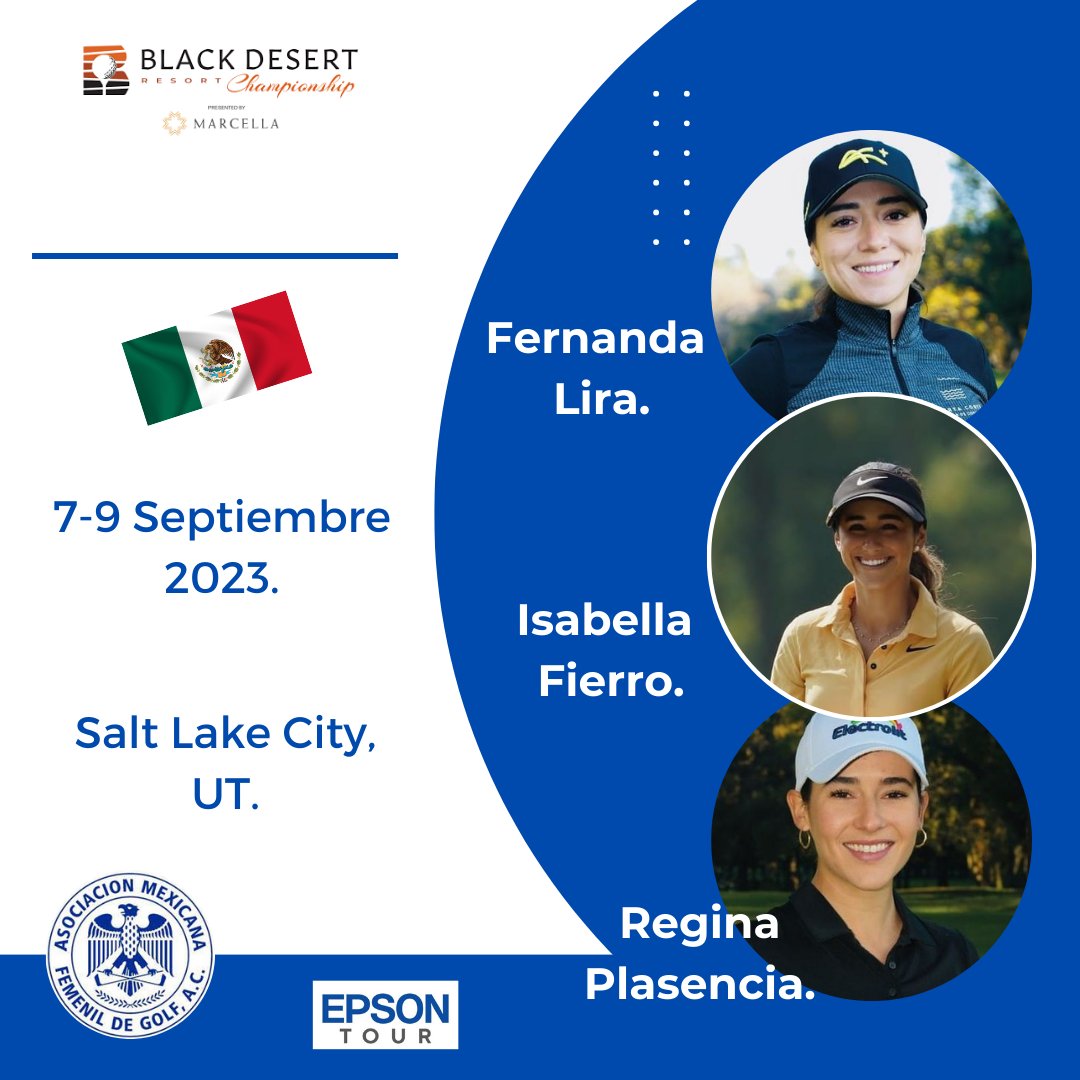 AMFGOLF's tweet image. Mucha suerte @reginaplasencia @ifsgolf y @ferliragolf7 en el torneo #BlackDesertResort
Vamos chicas !!!!!!!!  #EpsonTour #Road2LPGA #golf #golffemenilamfg #somosgolf #orgullomexicano⛳🏌️‍♀️🇲🇽 📷econe.mkt