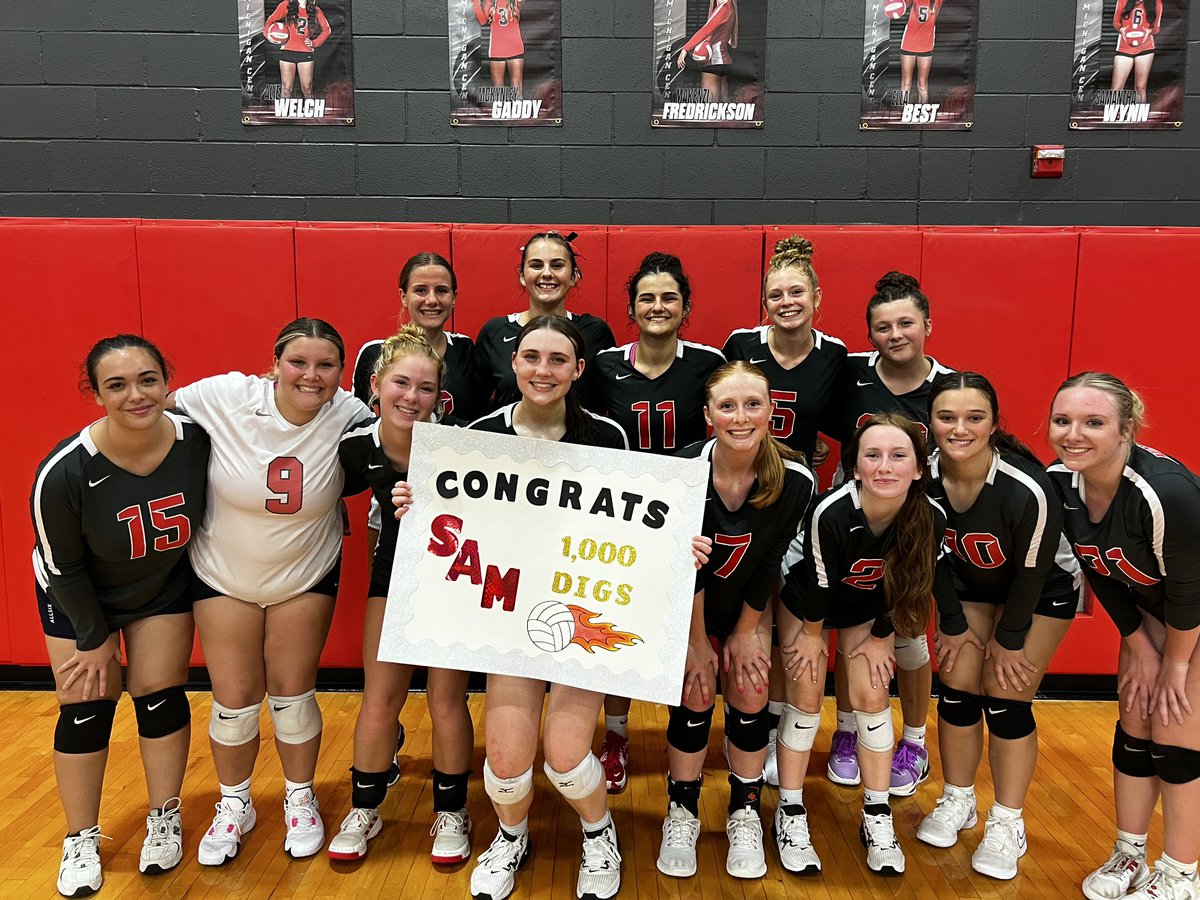 volleyball_mc's tweet photo. ⭐️Congratulations to Senior Sam Wynn on reaching 1,000 Career Digs! 

❤️We are so proud of you! #mccardinals https://t.co/d1lNrOnVWh