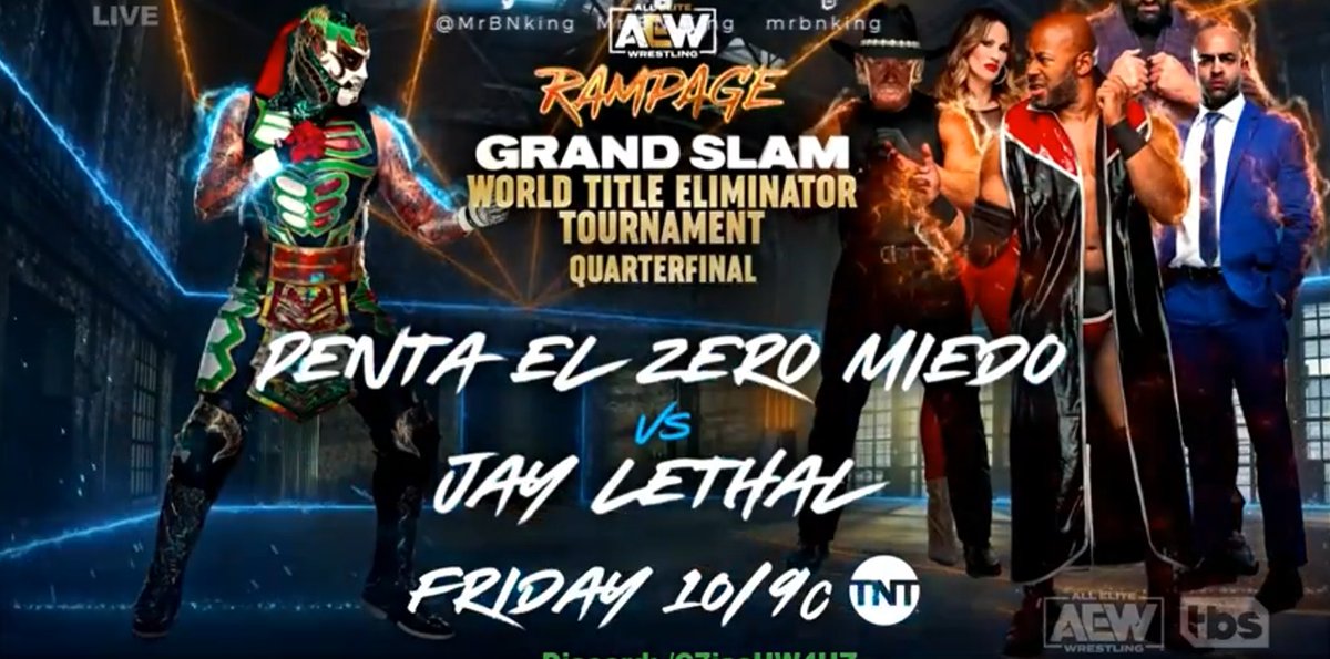 HeroeDelDistrit's tweet image. #PentagonJr Vs #JayLethal en #AEWRampage