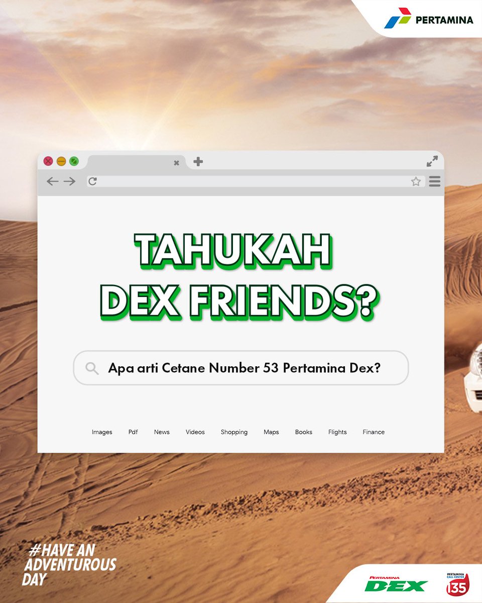 DexSeriesID's tweet photo. Yuk coba cari tahu #DexFriends!
#PertaminaDex andalan yang tepat untuk mobil diesel-mu lebih powerful dengan kandungannya yang sudah memiliki cetane number 53.
#HaveAnAdventurousDay #DurableEngineExtremePerformance #DieselHematBertenaga #MyPertaminaSayangPelanggan https://t.co/M3TH99KIyj