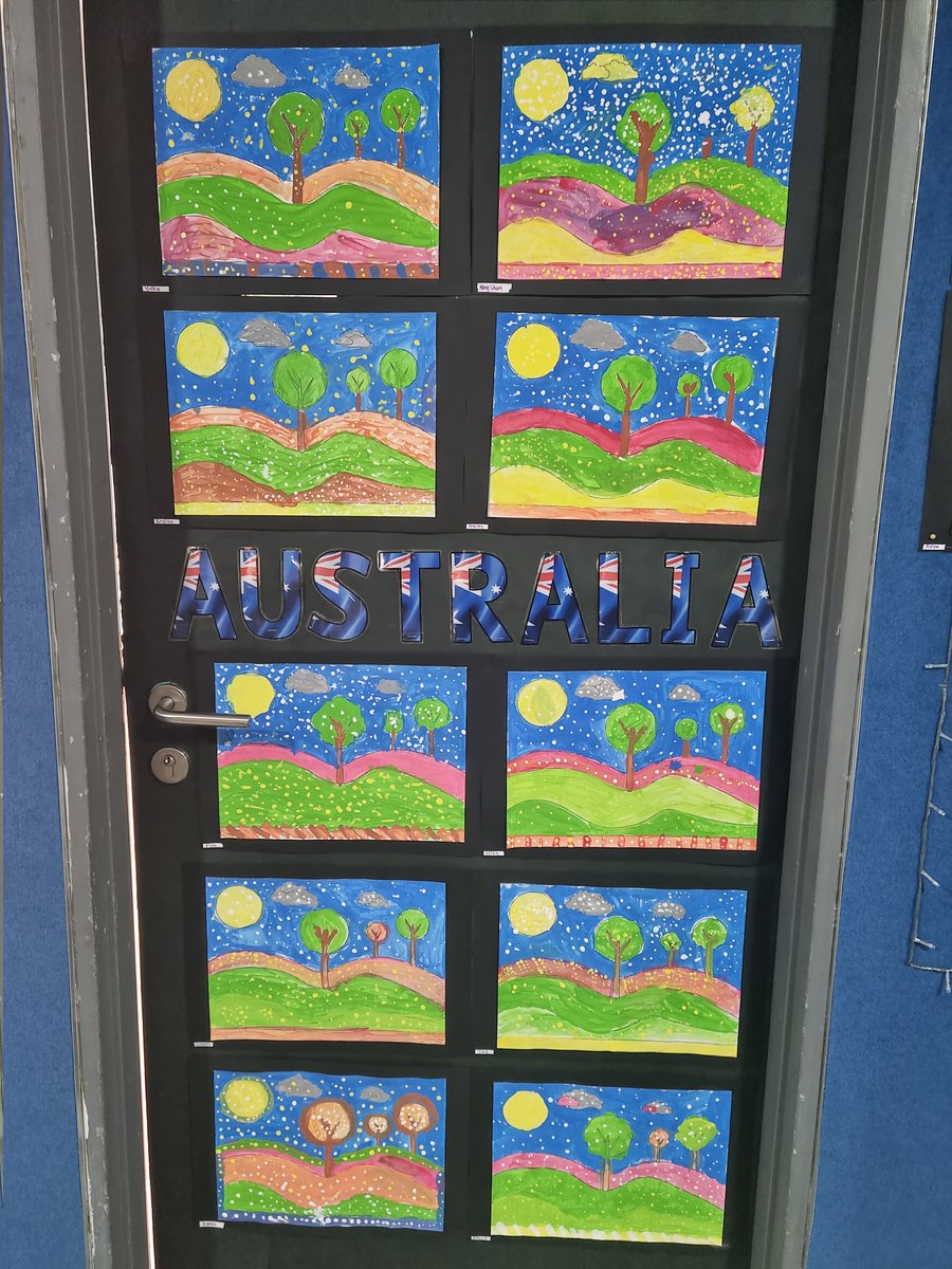 And here we have them... 2 Awang's interpretation of Australian Aboriginal art with inspiration from Bronwyn Bancroft. Mighty proud of my kiddos! <a href="/HELPISKL/">HELP International School</a> 
<a href="/The_IPC/">IPC</a>
#year2 #art #hostcountry